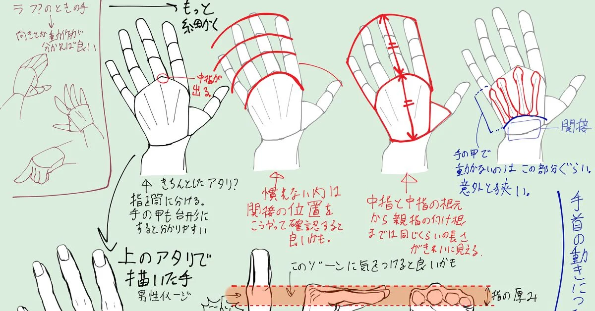 イラスト・漫画制作者が手の描画に悩む構造的背景と、木製マネキン・3Dソフトでは解消できなかった課題の説明。